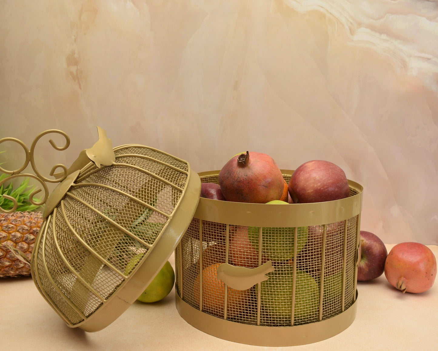 Golden Humming Fruit Basket