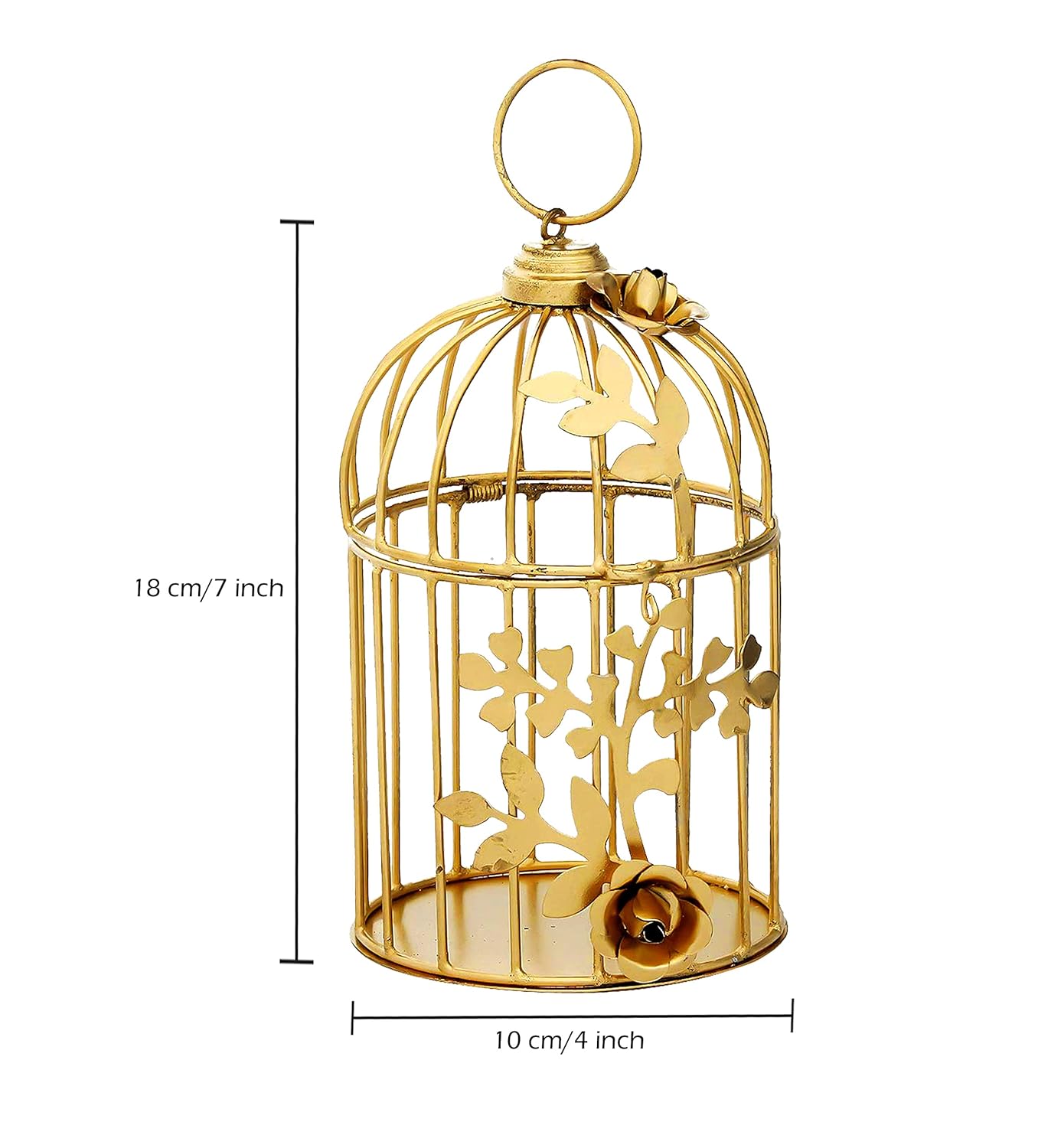 Golden Rose Mini Cages, Set of 2